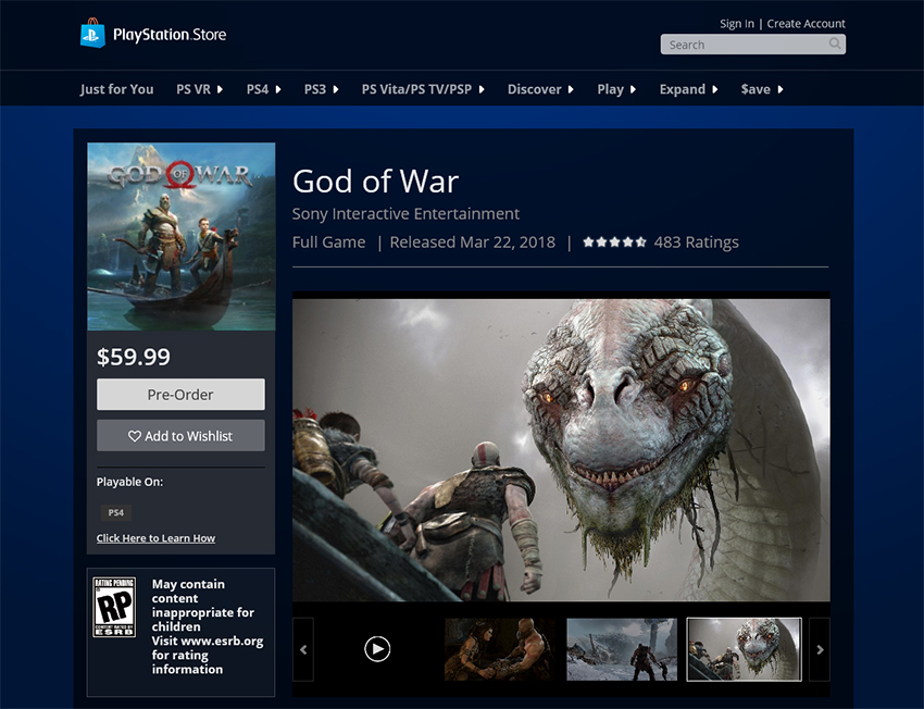 ps4 official store