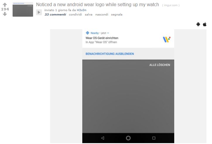 post Reddit Wear OS