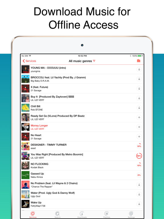 Musica Top 5 App per Scaricare Musica per iPhone o iPad Gratis!