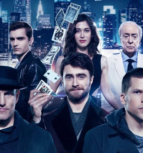 Daniel Radcliffe, Woody Harelson, Jesse Eisenberg in Now You See Me, Gogo Magazine