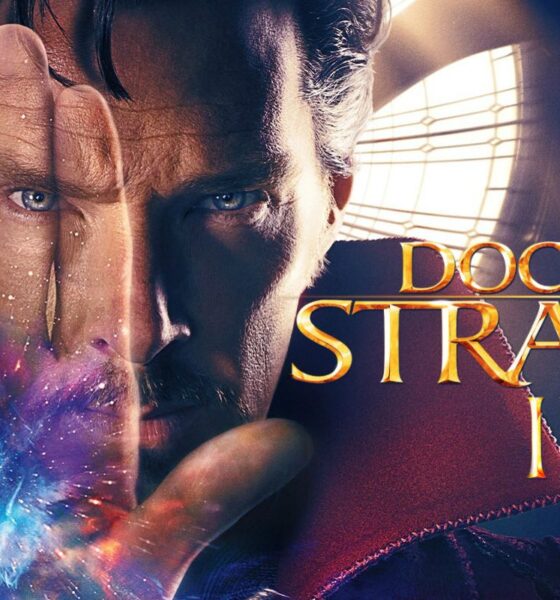 Doctor Strange in un negozio di fumetti + locandina doctor strange 2